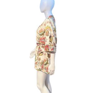 Oh My Love London Satin Ivory Floral Playsuit NWT